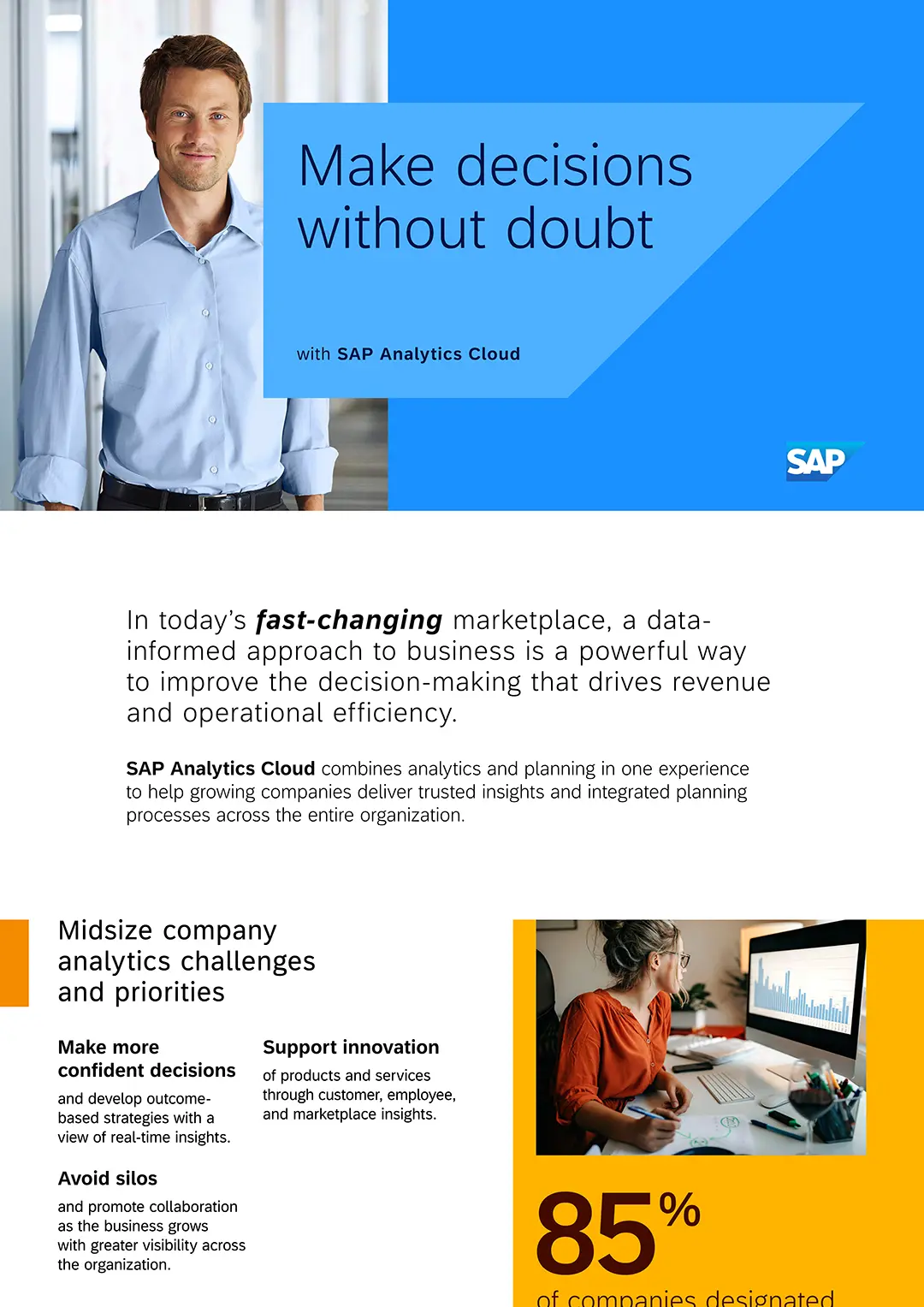 Make decisions without doubt with SAP Analytics Cloud