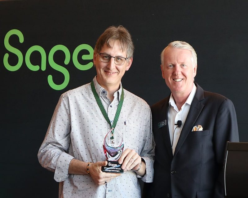 Sage ERP Partner of the Year award